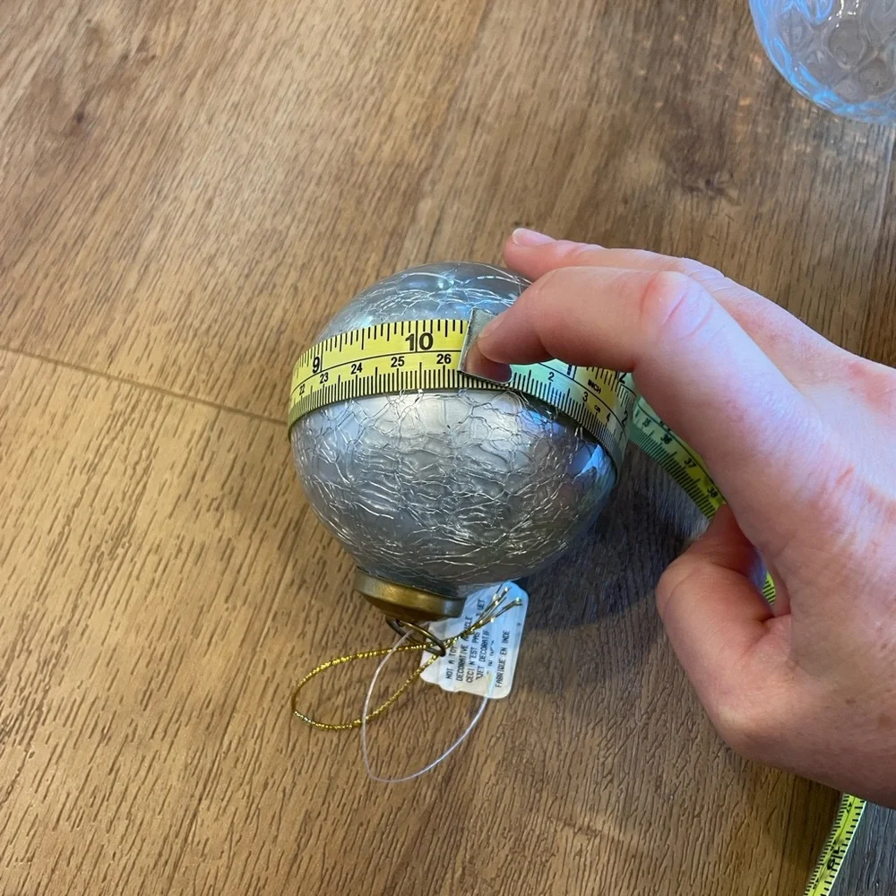 Vintage Crackled Glass Restoration Hardware Ornaments